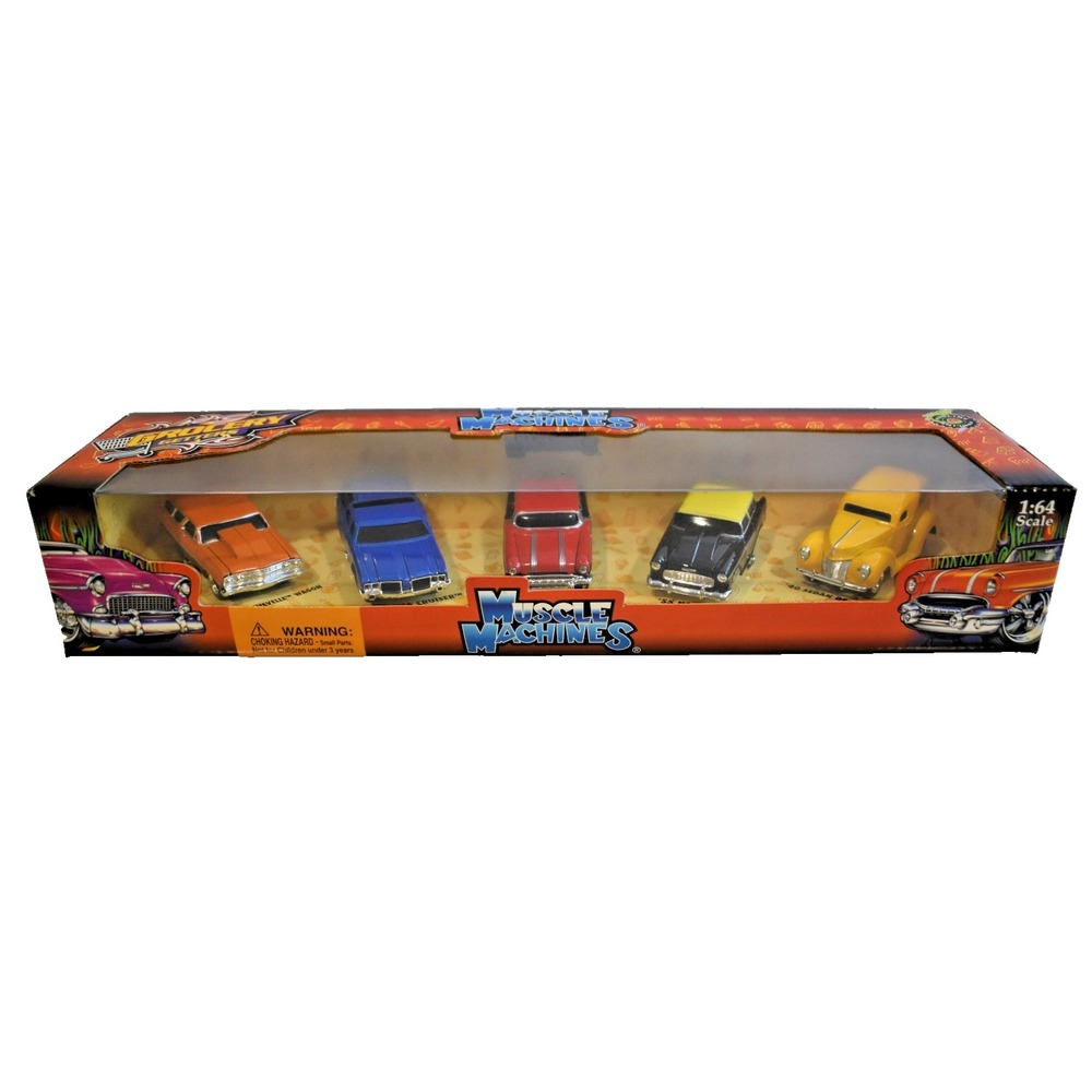 Muscle Machines 2003 Grocery Getters 5 Car Set 1/64 Chevelle Nomad 71184